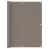 Tela de varanda 120x500 cm tecido Oxford cinzento-acastanhado