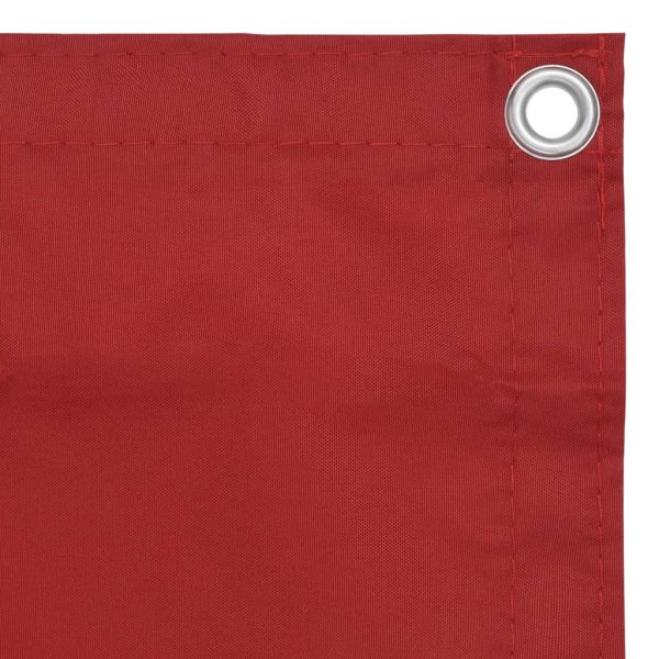 Tela de varanda 120x500 cm tecido Oxford vermelho - Image 3