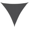 Para-sol estilo vela tecido oxford triangular 4x4x4 m antracite
