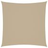 Para-sol estilo vela tecido oxford quadrado 4,5x4,5 m bege