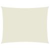 Para-sol estilo vela tecido oxford retangular 3,5x4,5 m creme