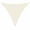 Para-sol estilo vela tecido oxford triangular 3x3x3 m cor creme