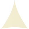 Para-sol estilo vela tecido oxford triangular 5x6x6 m creme