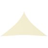 Para-sol estilo vela em tecido oxford triangular 5x5x6 m creme