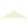 Para-sol estilo vela em tecido oxford triangular 5x5x6 m creme - Image 3
