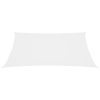 Para-sol estilo vela tecido oxford retangular 2x4 m branco - Image 3