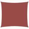 Para-sol estilo vela tecido oxford quadrado 4,5x4,5 m terracota