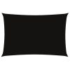 Para-sol estilo vela tecido oxford retangular 2x4 m preto