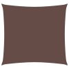 Para-sol estilo vela tecido oxford quadrado 4,5x4,5 m castanho