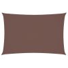 Para-sol estilo vela tecido oxford retangular 2x4 m castanho