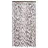Cortina anti-insetos 100x220 cm chenille cinza-acast. e branco - Image 3