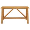 Mesa de jantar p/ jardim 140x70x73,5cm madeira de acácia maciça - Image 2