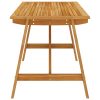 Mesa de jantar p/ jardim 140x70x73,5cm madeira de acácia maciça - Image 3