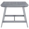 Mesa de jantar para jardim 88x88x74 cm acácia maciça cinzento - Image 2