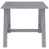 Mesa de jantar para jardim 88x88x74 cm acácia maciça cinzento - Image 3