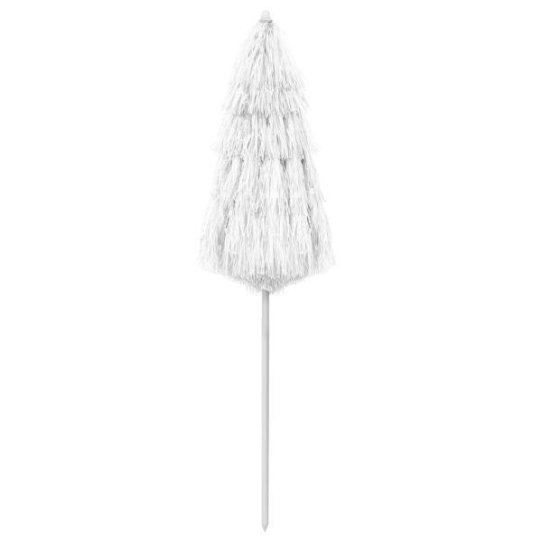 Guarda-sol de praia Hawaii 180 cm branco - Image 2