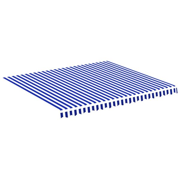 Tecido de substituição para toldo 4x3,5 m azul e branco - Image 2