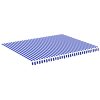Tecido de substituição para toldo 4,5x3,5 m azul e branco - Image 2
