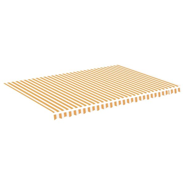 Tecido de substituição para toldo 5x3,5 m amarelo e branco - Image 2