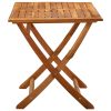 Mesa de jardim dobrável 120x70x75 cm madeira de acácia maciça - Image 3