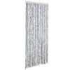 Cortina anti-insetos 56x200 cm chenille prateado - Image 2