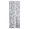 Cortina anti-insetos 56x200 cm chenille prateado - Image 3