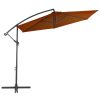 Guarda-sol cantilever com mastro alumínio 300 cm terracota - Image 2