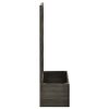 Vaso com treliça para jardim 50x25x90 cm abeto maciço cinzento - Image 3
