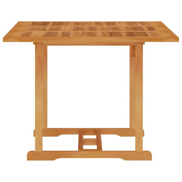 Mesa de jardim 150x90x75 cm madeira de teca maciça - Image 3