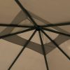 Gazebo 3x3x2,6 m 160 g/m² cinzento-acastanhado - Image 3