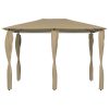 Gazebo 3x4x2,6m + capas para postes 160 g/m² cinza-acastanhado - Image 2