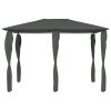 Gazebo 3x4x2,6 m com capas para postes 160 g/m² antracite - Image 2