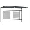 Gazebo com toldo retrátil 4x3x2,3 m 180 g/m² antracite
