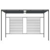 Gazebo com toldo retrátil 4x3x2,3 m 180 g/m² antracite - Image 2