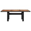 9 pcs conjunto de jantar para jardim vime PE preto - Image 3