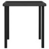 Mesa de jantar jardim 70x70x73 cm vime PE preto - Image 2