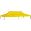 Teto para tenda de festas 6x3 m 270 g/m² amarelo - Image 2