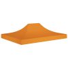 Teto para tenda de festas 4x3 m 270 g/m² laranja