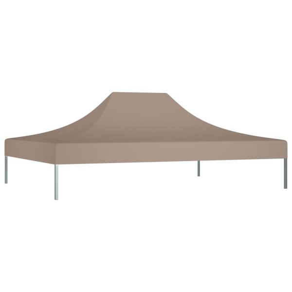 Teto para tenda de festas 4x3 m 270 g/m² cinzento-acastanhado - Image 2