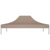 Teto para tenda de festas 4x3 m 270 g/m² cinzento-acastanhado - Image 3