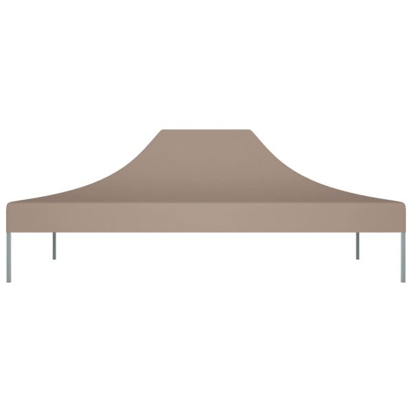 Teto para tenda de festas 4x3 m 270 g/m² cinzento-acastanhado - Image 3