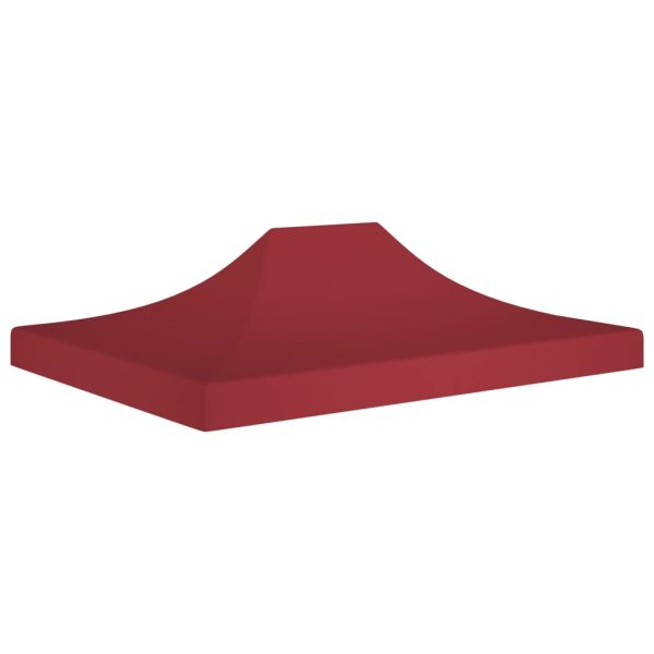 Teto para tenda de festas 4x3 m 270 g/m² bordô