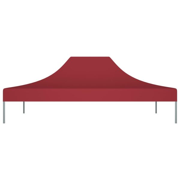 Teto para tenda de festas 4x3 m 270 g/m² bordô - Image 3