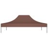 Teto para tenda de festas 4x3 m 270 g/m² castanho - Image 3