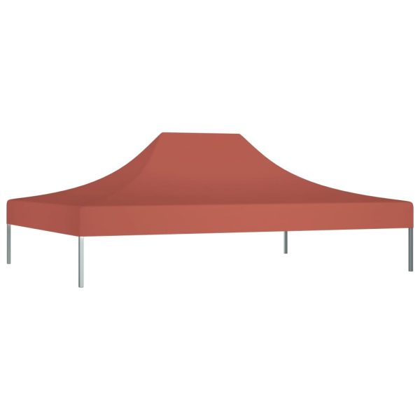 Teto para tenda de festas 4x3 m 270 g/m² terracota - Image 2