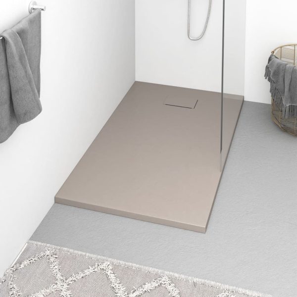 Base de chuveiro SMC 120x70 cm castanho