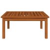 Mesa lounge de jardim 63x63x30 cm madeira de acácia maciça - Image 2