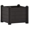 Canteiro elevado para jardim PP 43x43x35 cm antracite - Image 2
