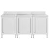 Armário c/ lava-louça cozinha comercial 180x60x96cm aço inoxid. - Image 3