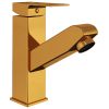Torneira extraível p/ lavatório casa de banho 157x172mm dourado - Image 3